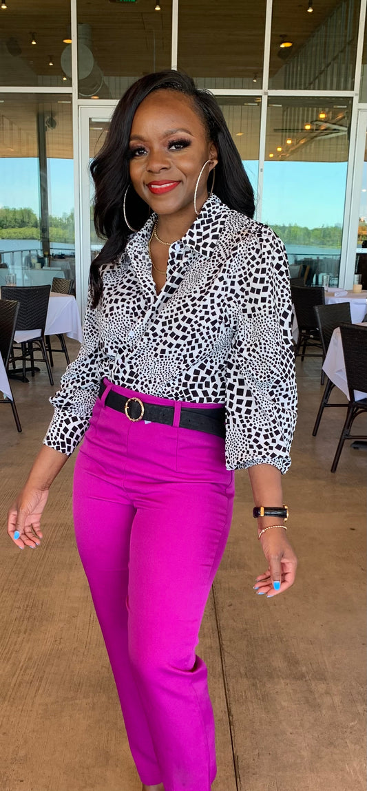 Checking for Me Blouse